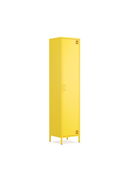 Furni24 Pera Metal Elbise Dolabı, Soyunma Dolabı, Tek Kapılı, 41,50 x 40 x 18...