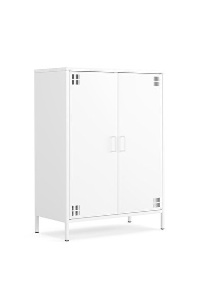 Furni24 Pera Metal Dolap 2 Kapılı 80,50 x 40 x 109,50 cm - 9 Renk Seçeneği Bu...
