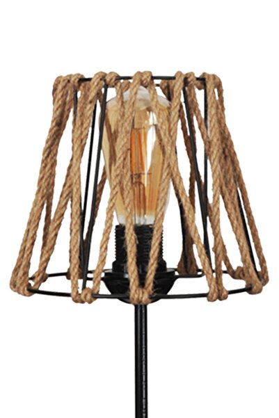 VENON Bohemian Table Lamp Bohemian Lamp Retro Lampshade Edis Table Lamp Case Black Night Light Rope Table