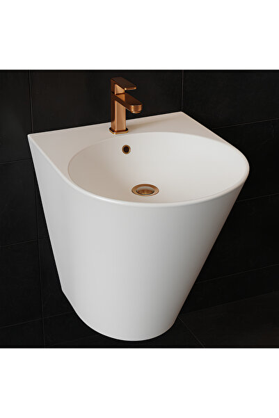 Turavit İglo Beyaz Delikli Monoblok Lavabo 44 Cm IGL5910