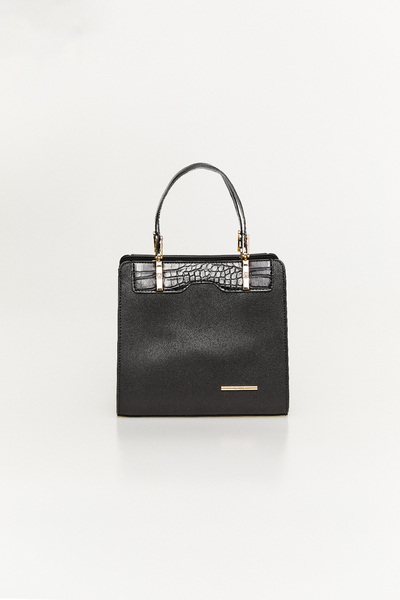 Setrms Fermuarlı Bölmeli Deri Askılı El ve Kol Çantası