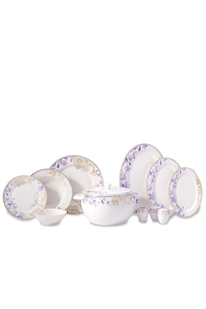 KORKMAZ Perla Collection 60 Parça Yuvarlak Yemek Takımı