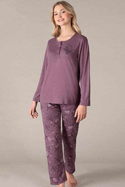Alperi Long Sleeve Seasonal Pajama Set Viscose 790-38