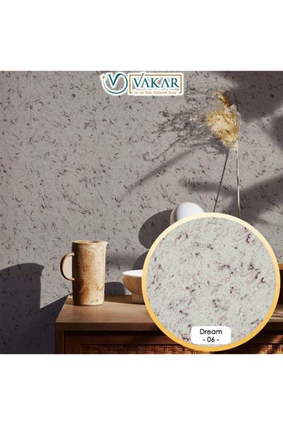 Vakar 2KG 10M2 Canlı Sıva | İpek Sıva | Dekoratif Sıva | Dream 06 | Kristal B...