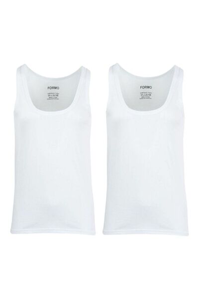 FORMO Ανδρικό εσώρουχο από βαμβακερό χτενισμένο βαμβάκι με λουράκια, 2 τεμάχια