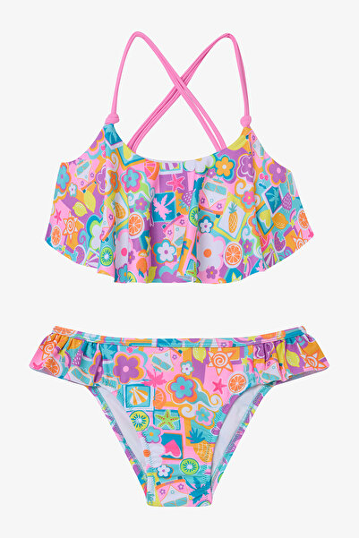 Penti Σετ μπικίνι με βολάν για κορίτσια σε λειτουργία διακοπών