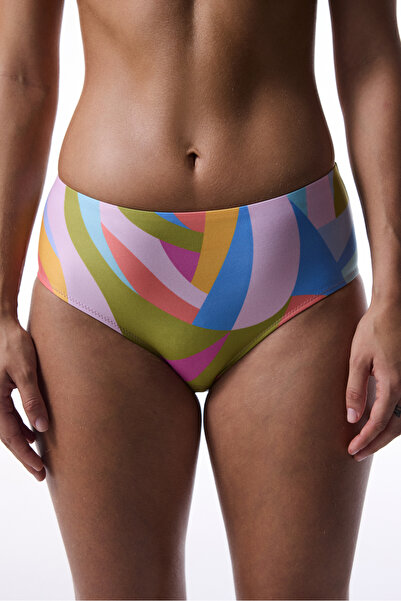 Penti Renkli Beja Bikini Altı