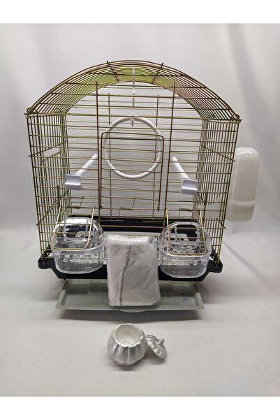 KAFES EYNİ ÇİFT KAPILI 30x23x37(YÜKSEKLİK) ÇEKMECELİ ADATOYS BUDGİESHOP MUHABBET KUŞU KAFESİ