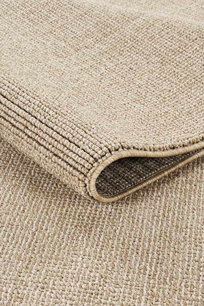 SİMEREV HALI HOME CONSEPT Bej Bukle Dokuma Modern Saçaklı Salon Mutfak Çocuk Yatak Oturma Odası Halısı Yolluk Kilim Halı Kahve