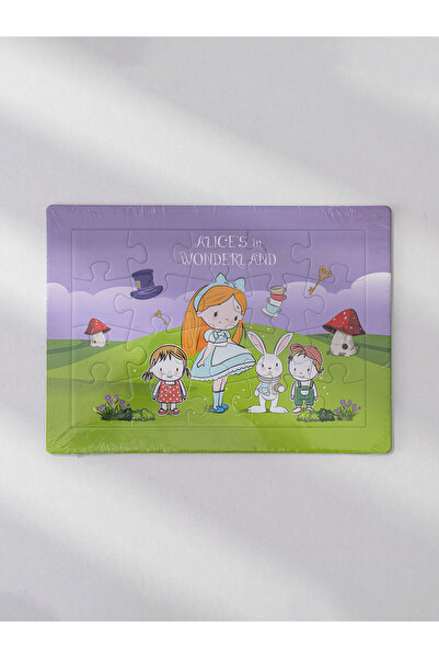 Maya And Luca Puzzle Alice Harikalar Diyarında karakterli eğitici ve öğretici çocuk puzzle yapboz