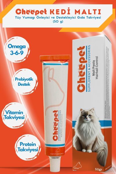 Kedi Maltı – Tüy Yumağı Macunu ve Destekleyici Kedi Pastası (50 g)