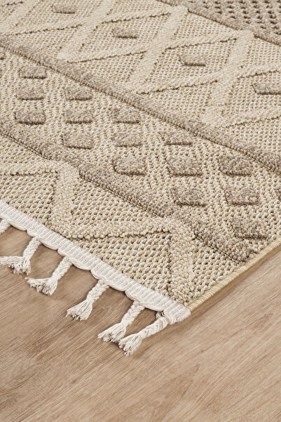 SİMEREV HALI HOME CONSEPT Bukle Dokuma İnce Saçaklı Salon Mutfak Oturma Odası...