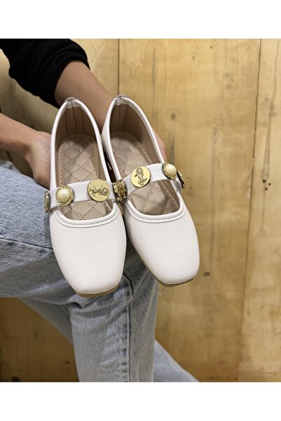 ZEZY Kadın Tokalı Babet Ayakkabı