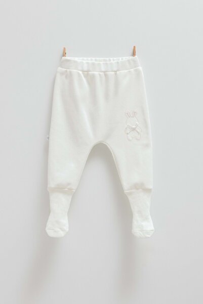 Caramell Cute Rabbit Socks Baby Pants Ecru