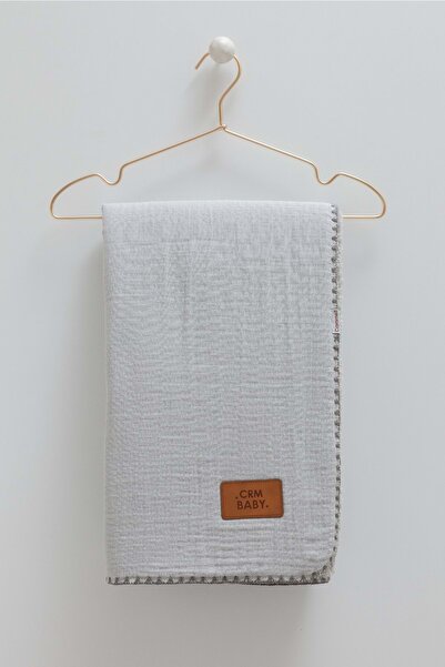 Caramell Welsoft Armali Plain Blanket - 85X90 Gray