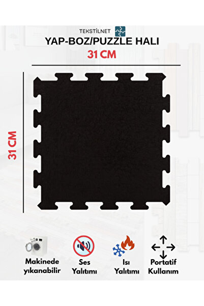 Tekstilnet Peluş Kreş Halısı Anaokulu Puzzle Halı Japon Halı