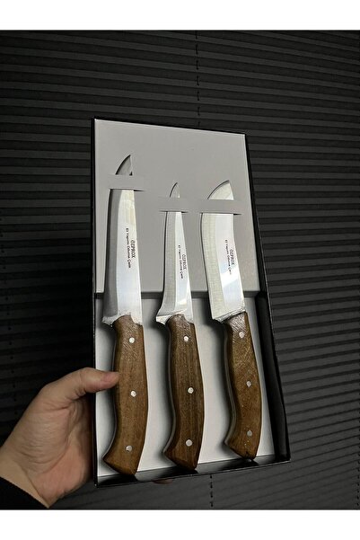 ÖZPROX İMALAT Ahşap 3'lü Mutfak Seti - Kişiye Özel İsim Yazılır