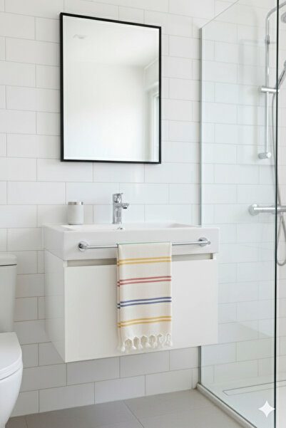 Miabella Home Large Size Bath Towel 100% Cotton Unisex Striped Bath & Body Towel Shower Towel Quick Dry