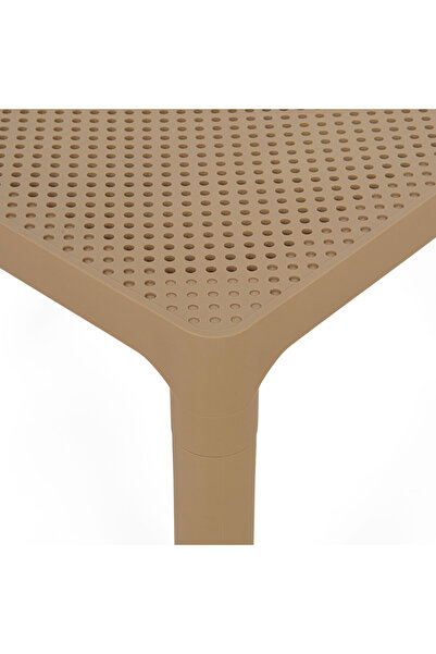 Maison Mex Square garden/terrace table KUDO L.45.5 l.45.5 H.40 beige