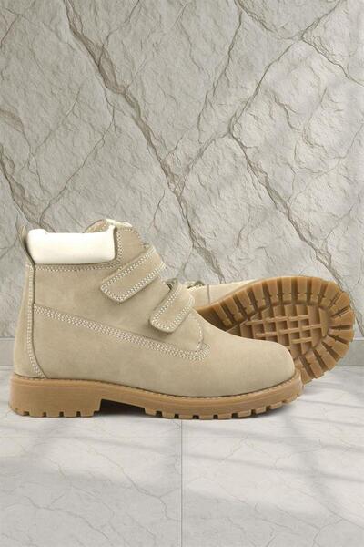 Rakerplus Παιδικές μπότες Neson Γνήσιο Δερμάτινο Mink Velcro