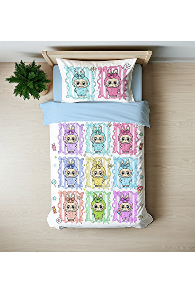 hediyechy Gift Duvet Cover Labubu Themed 3D Digital Printed Single Duvet Cove...