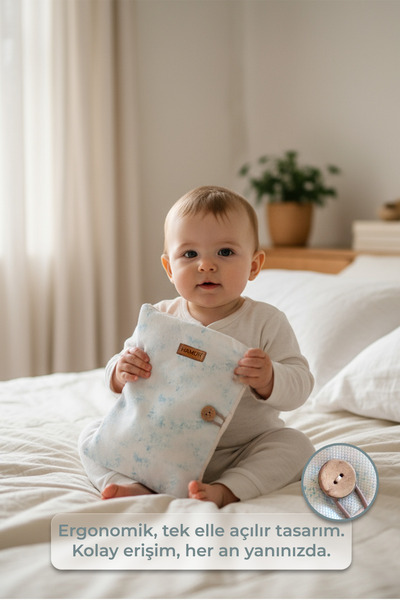 HAMUR Mother Baby Care Bag Newborn Changing Organizer Bag Organizer Solid Green