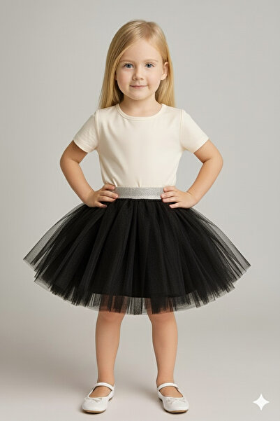 Şenkız Girl's Tutu Skirt Birthday 23 April 29 October 19 May Party Tulle Skirt