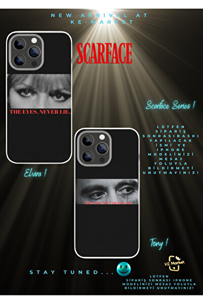 SOFTCASE Scarface Çiftlere Özel Tony  Iphone Tüm Modellere Uyumlu Kılıf Iphon...