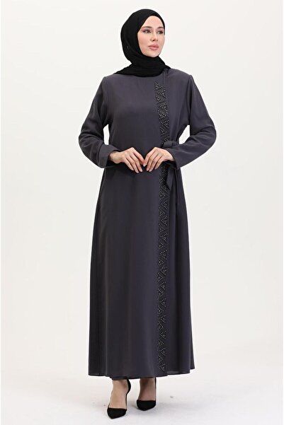 GÖZDE GİYİM Triangle Stone Side Tie Ferace