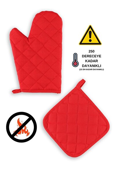 sevilya Yanmaz Fırın Eldiveni Ve Fırın Tutacağı (1 ELDİVEN 1 TUTACAK)