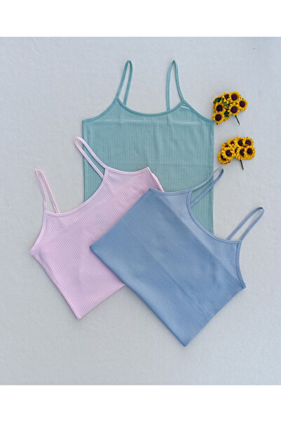 siyalife Tricou pentru femei din Lycra moale, colorat, din 3 piese