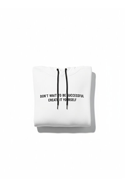 QUOS Men's Printed Hooded Kangaroo Pocket Sweatshirt