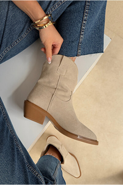 Mupa Shoes Kadın Bot BEJ SÜET