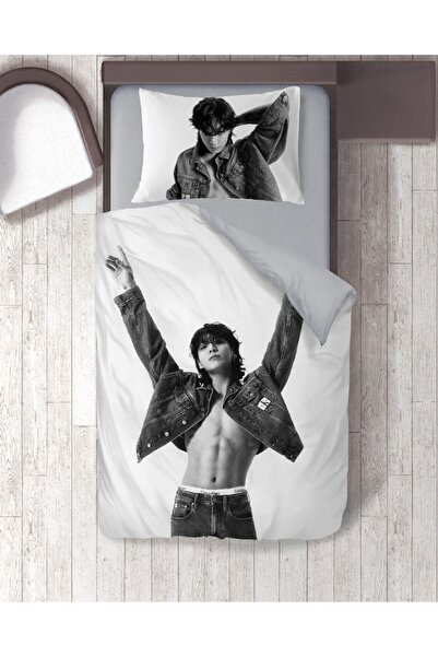 hediyechy Set cuvertură de pilota unică cu tematică Bts Jungkook