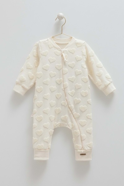 Caramell Cute Dreams Heart Detail Sleeping Bag - Tog 1.0 Beige