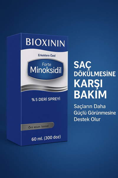 Onila Bioxinin Saç Spreyi %5 minox-sidil 60 ml ( Dökülmeyi sonlandırır , Yeniden çıkmasını Sağlar)Unisex