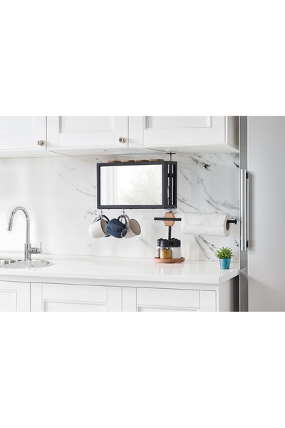 Teknor Aynalı Mutfak Aksesuarı Düzenleyici Organizer Baharatlık