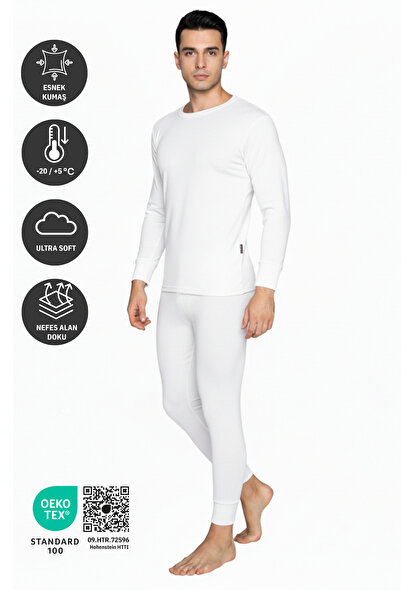THERMOFORM New Heavy Erkek Termal İçlik Set BEYAZ