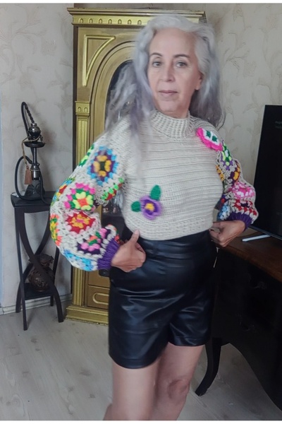 El örgüsü Yadicrochetorgu Hand knitted sweater