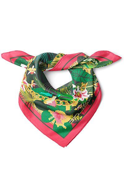 nehir eşarp Ormanın Gizemli Gücü Desen Fular Bandana 50x50 Cm
