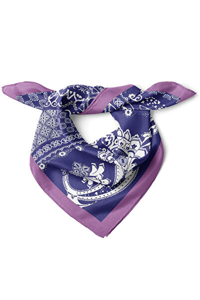 nehir eşarp Şal Desen Klasik Desen Fular Bandan 50x50 Cm