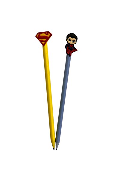 Buki'nin Atölyesi رأس قلم على شكل سوبرمان ثلاثي الأبعاد وقلم رصاص A06 مجموعة ...