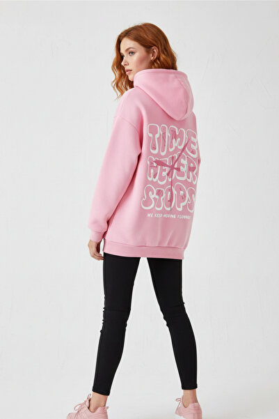 UNCİA OUTDOORS Glugă oversize unisex cu imprimeu TIME