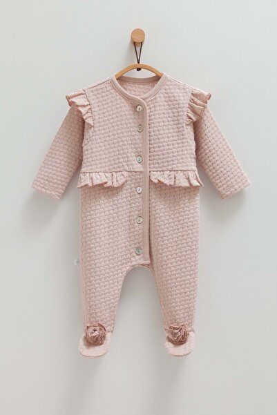 Caramell Beautiful Front Buttoned Jumpsuit Mink