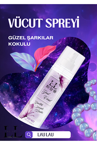 LAU LAU Body Mist Good Carol - Vücut Spreyi, Güzel Şarkılar Kokulu, 200 ml