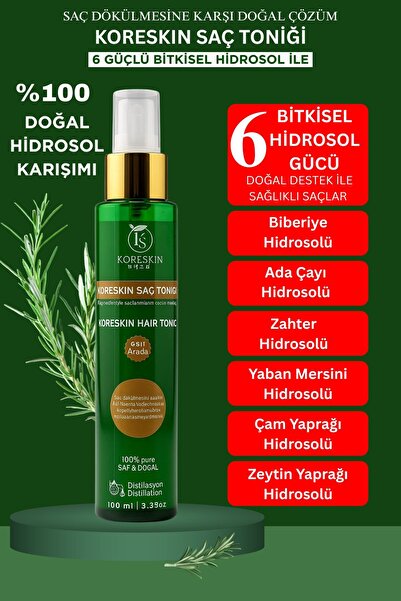 Koreskin Biberiye Suyu Dökülme Karşıtı Ve Saç Uzamasını Destekleyici Saç Toni...