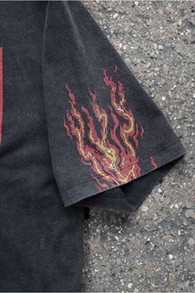 Overdrive '' West Coast Choppers Red '' oversized Πλενόμενο μπλουζάκι 2533