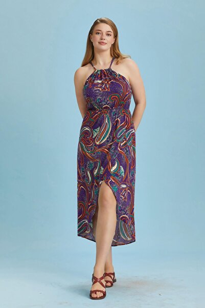 Los banditos Асиметричний виріз, комір-хомут, сукня великого розміру