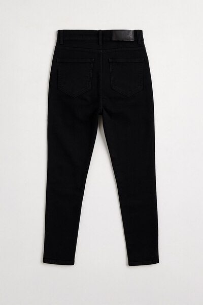 Bluewhite Women's Skinny Super Skinny Black Jean Trousers