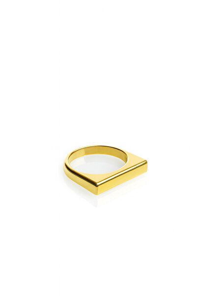 DiaGlare Kare Tasarım Unisex Yüzük – Modern Minimalist 925 Ayar Gümüş Yüzük